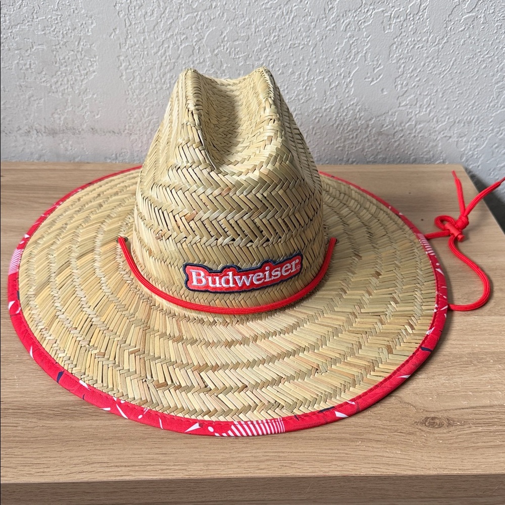 Budweiser Straw life guard Hat